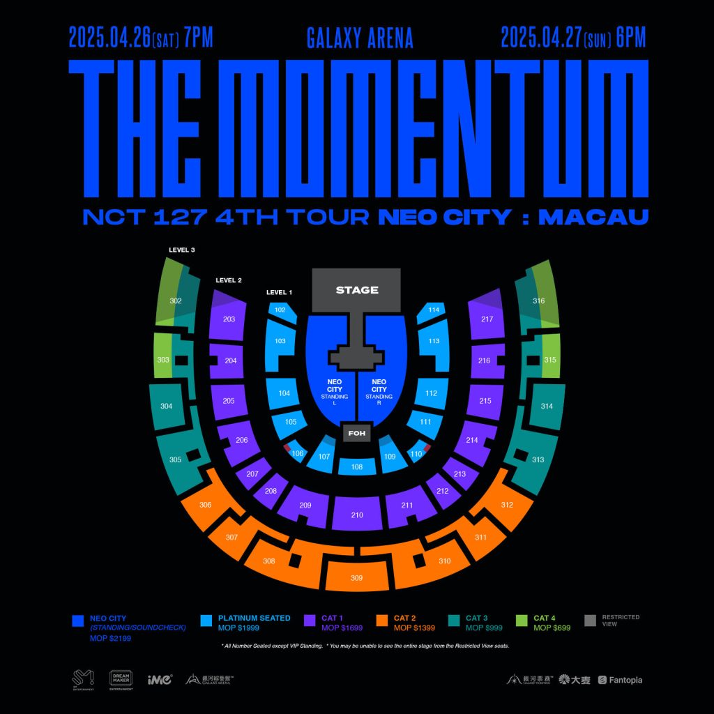 2025 NCT127 Set map