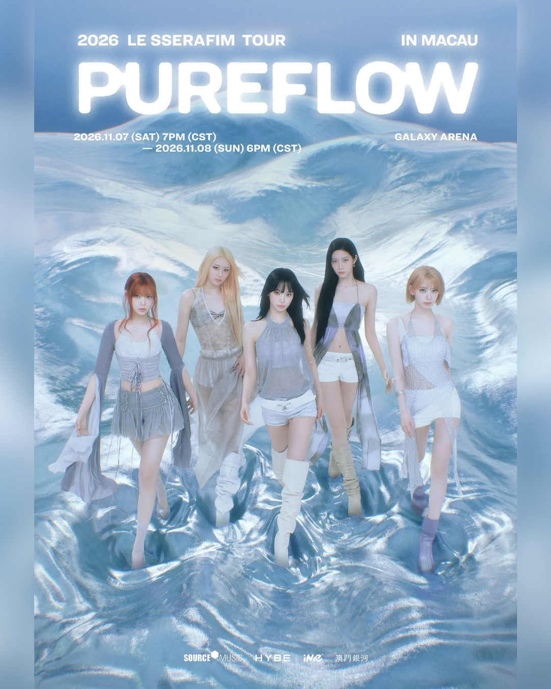Upcoming Events 18 2026 LE SSERAFIM TOUR ‘PUREFLOW’ IN MACAU – event poster