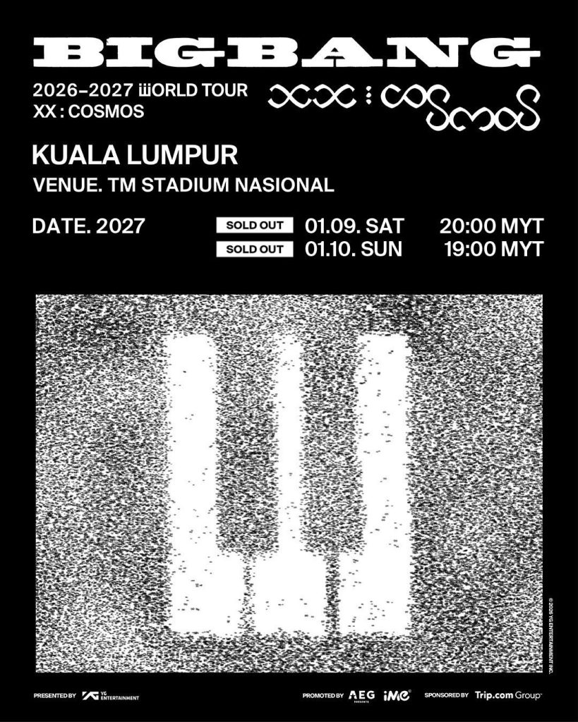 BIGBANG 2026-2027 WORLD TOUR IN KUALA LUMPUR – event poster