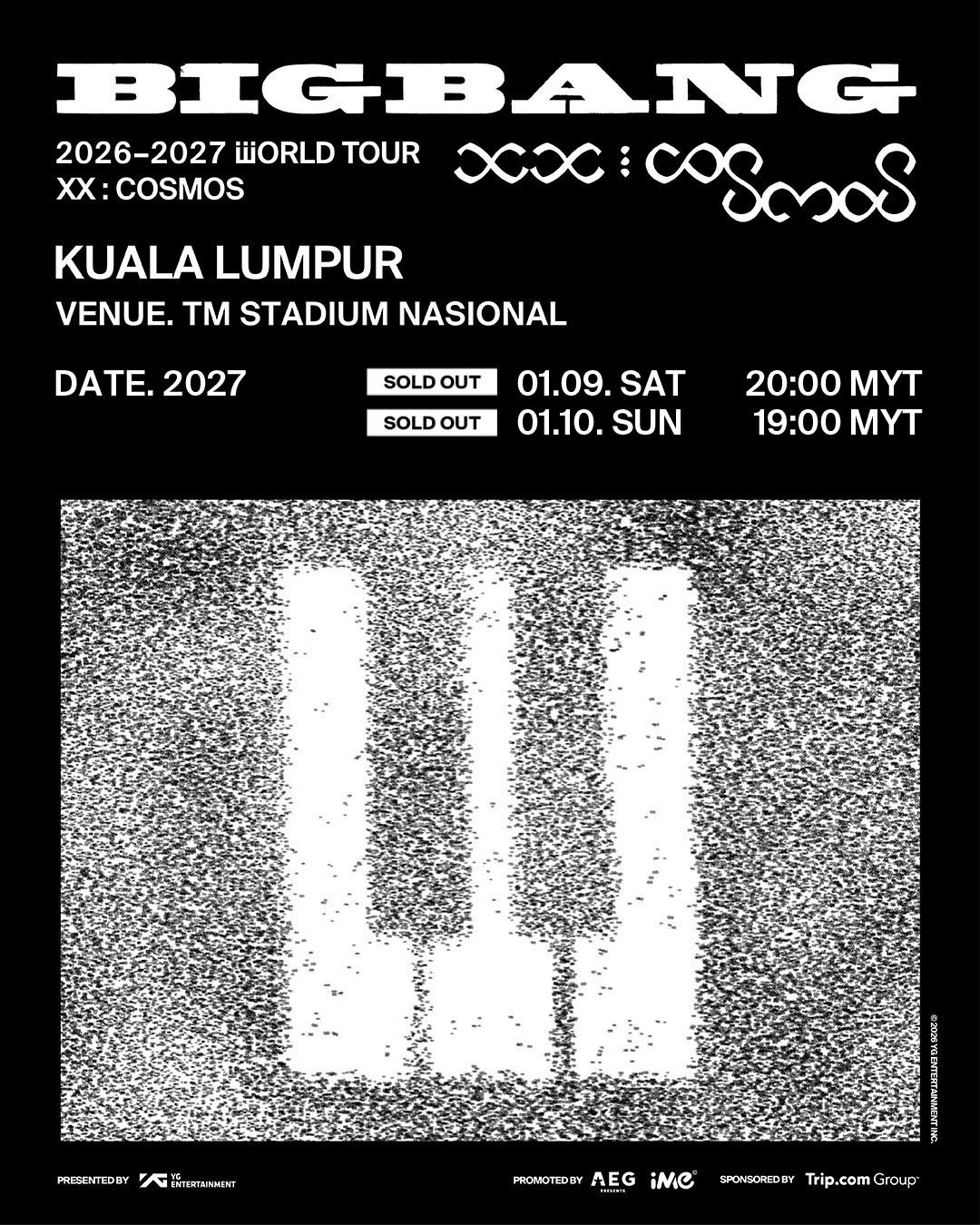 Home 21 BIGBANG 2026-2027 WORLD TOUR IN KUALA LUMPUR – event poster