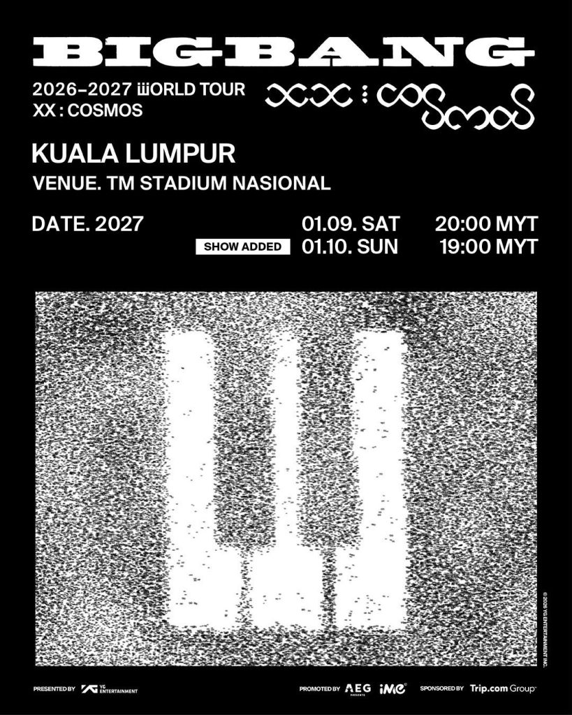 BIGBANG 2026-2027 WORLD TOUR IN KUALA LUMPUR – event poster