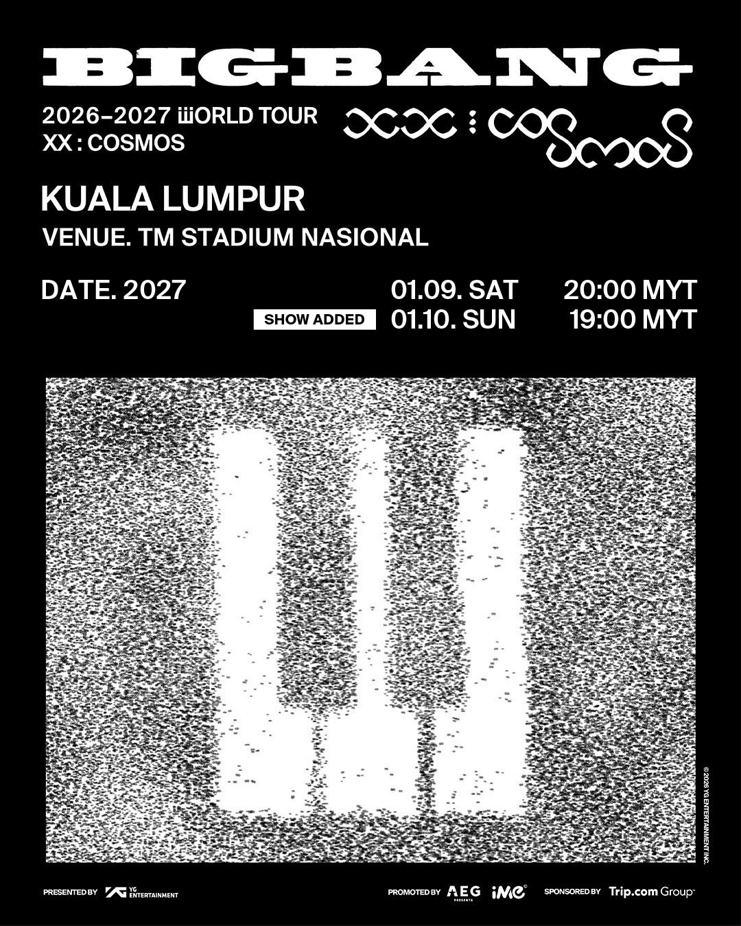 Home 21 BIGBANG 2026-2027 WORLD TOUR IN KUALA LUMPUR – event poster
